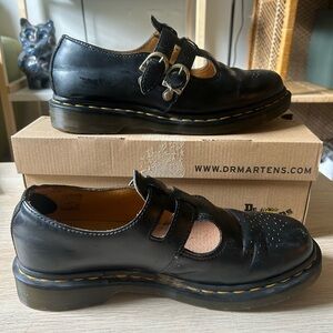 Black Doc Martens Mary Janes